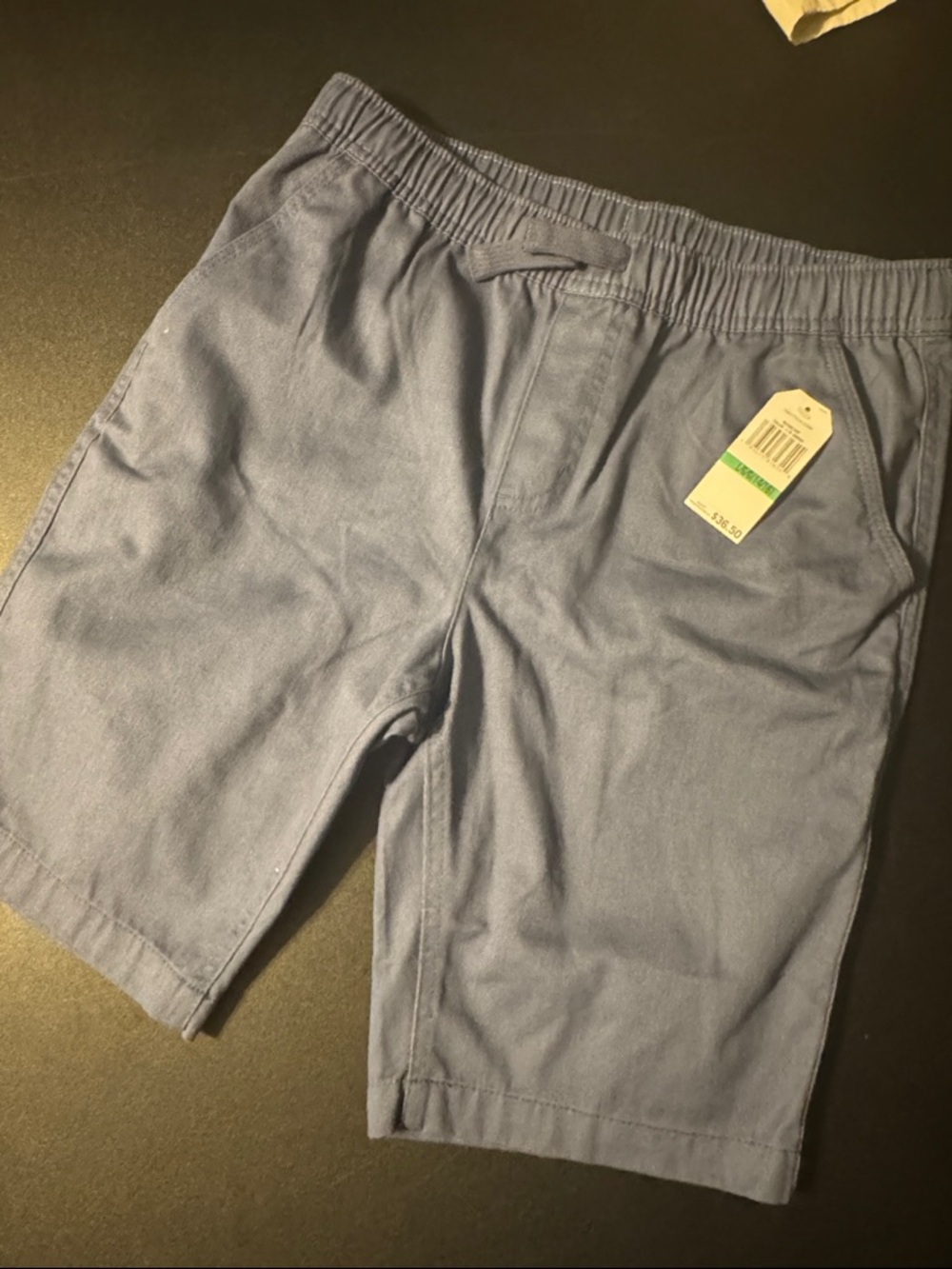 Nautica Light Blue Flat Front Elastic-Waist Shorts